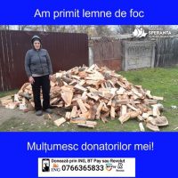UPDATE 18.01.2022-Familia Dusman a primit lemne de foc